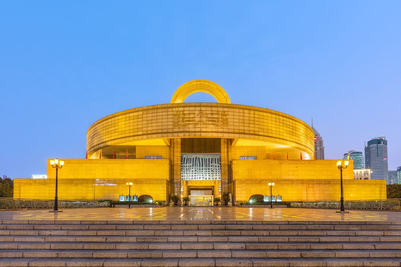 Shanghai Museum building on People's Square, Shanghai.